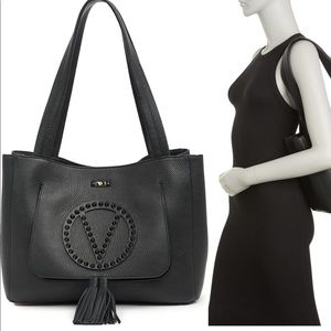 Valentino by Mario Valentino Estelle Rock Leather Satchel.